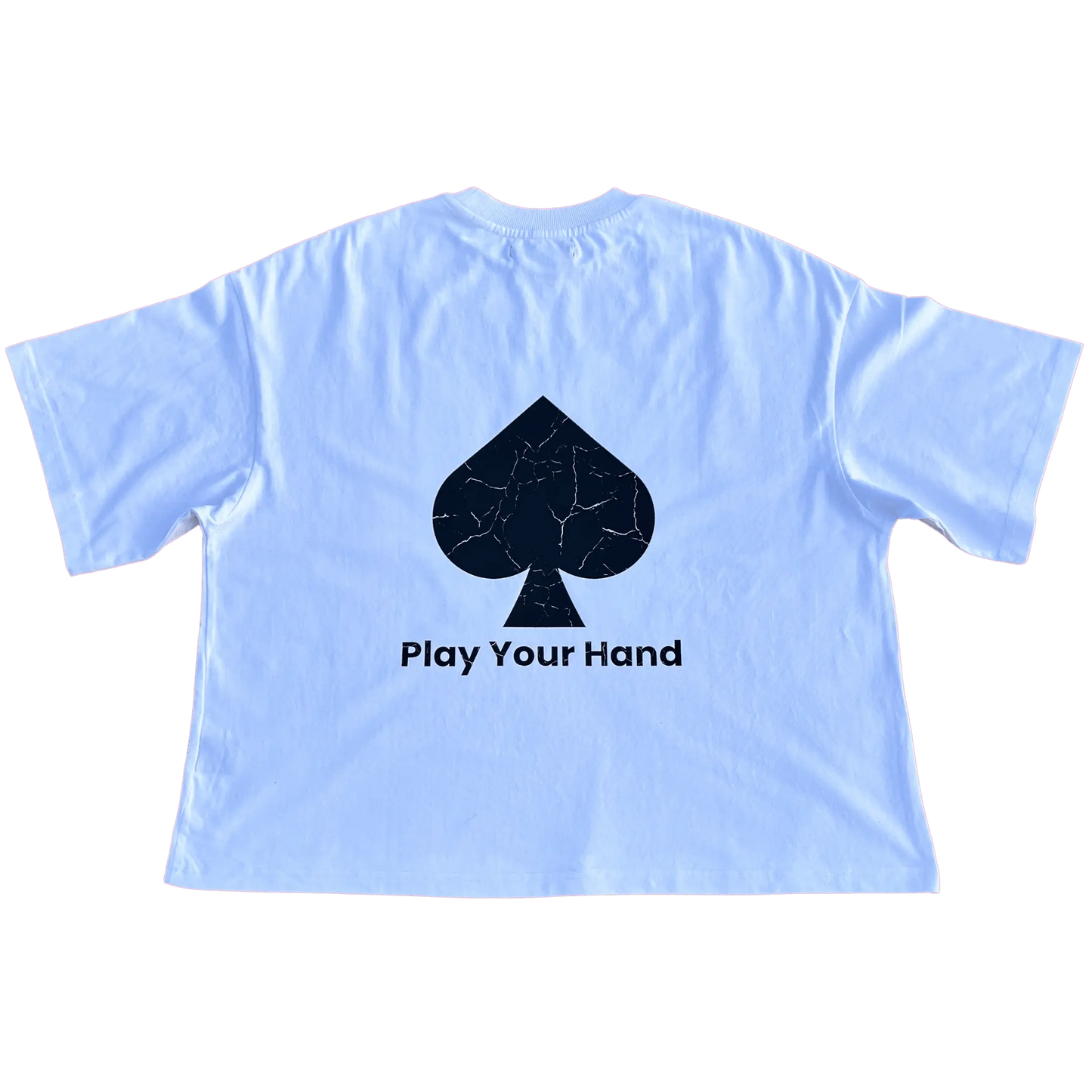 Never Fold Under Pressure – Graphic Cropped Boxy Tee