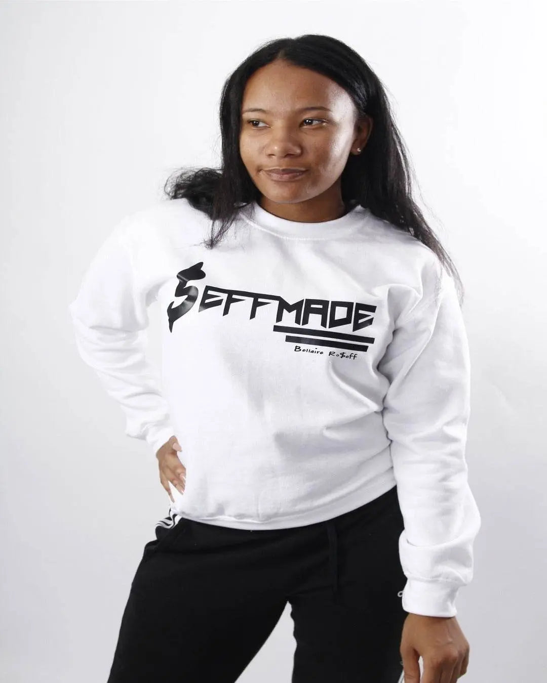 Seffmade White & Black Crew Sweatshirt - Seffmade