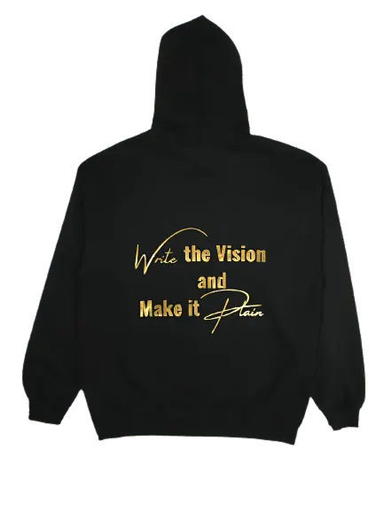 Visionary Write The Vision Hoodie (Metallic Gold) - Seffmade