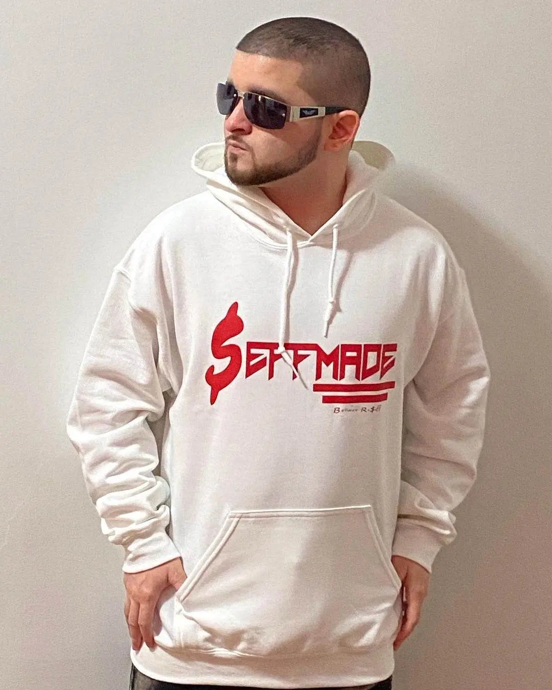 White & Red Seffmade Hoodie - Seffmade