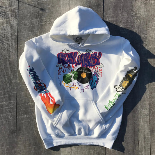 Play Money White Hoodie - Seffmade