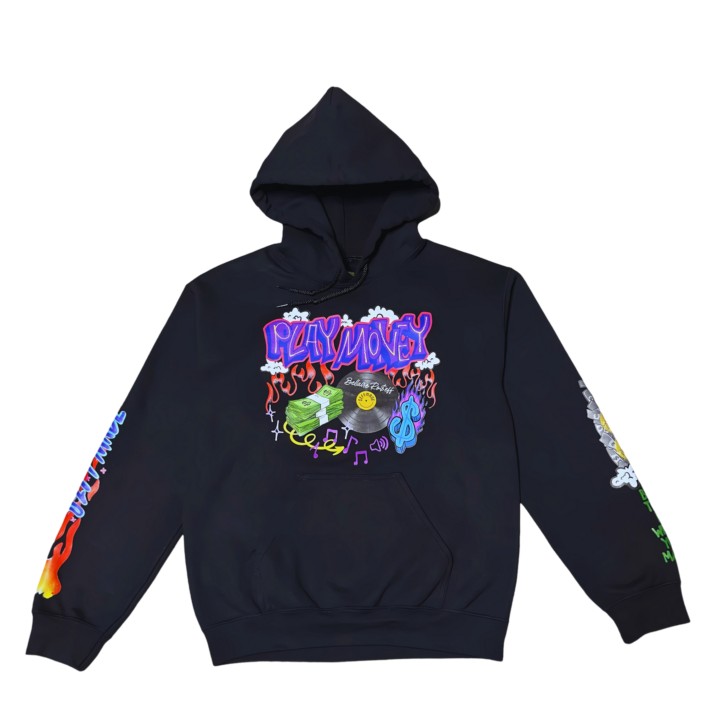 Play Money Black Hoodie